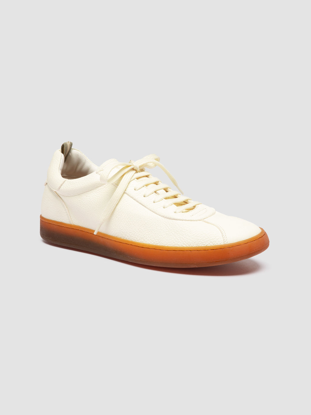 GINNASIO 001 - White Leather Sneakers - image 3,side view