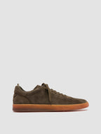 GINNASIO 001 - Sneaker in Pelle Scamosciata Verde