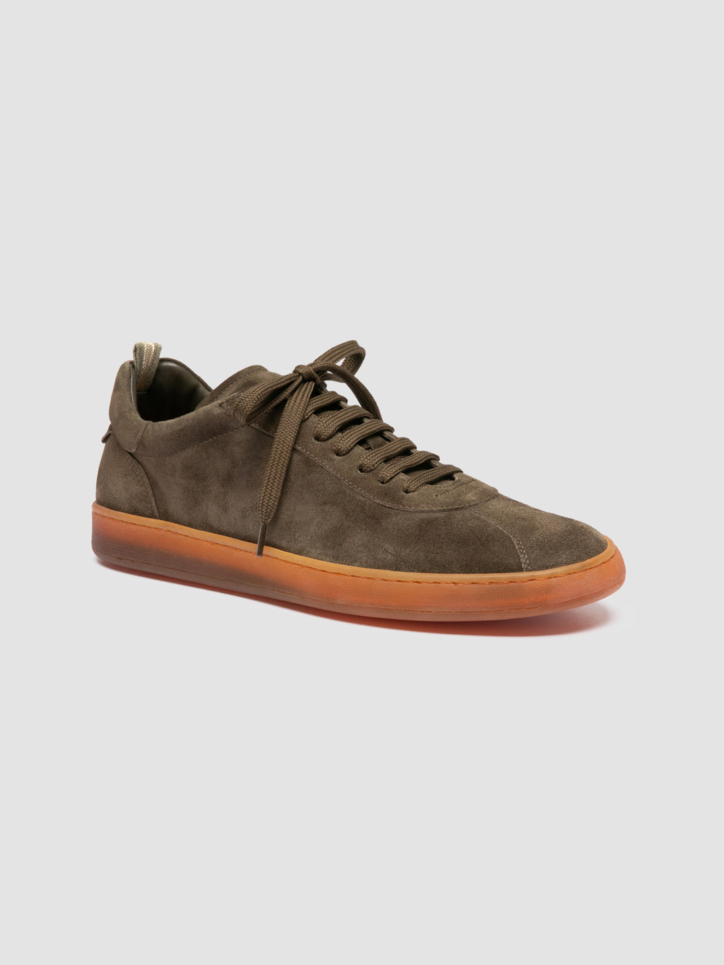 GINNASIO 001 - Green Suede Sneakers - image 3,side view