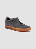 GINNASIO 001 - Blue Suede Sneakers - thumb image 3,side view
