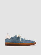 GINNASIO 001 - Sneaker in Pelle e Pelle Scamosciata Blu