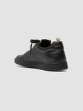 GINNASIO 003 - Black Leather Low Top Sneakers - thumb image 4,side view