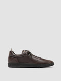 GINNASIO 003 - Brown Leather Low Top Sneakers - thumb image 1,side view