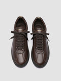 GINNASIO 003 - Brown Leather Low Top Sneakers - thumb image 2,side view