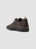 GINNASIO 003 - Brown Leather Low Top Sneakers - thumb image 4,side view