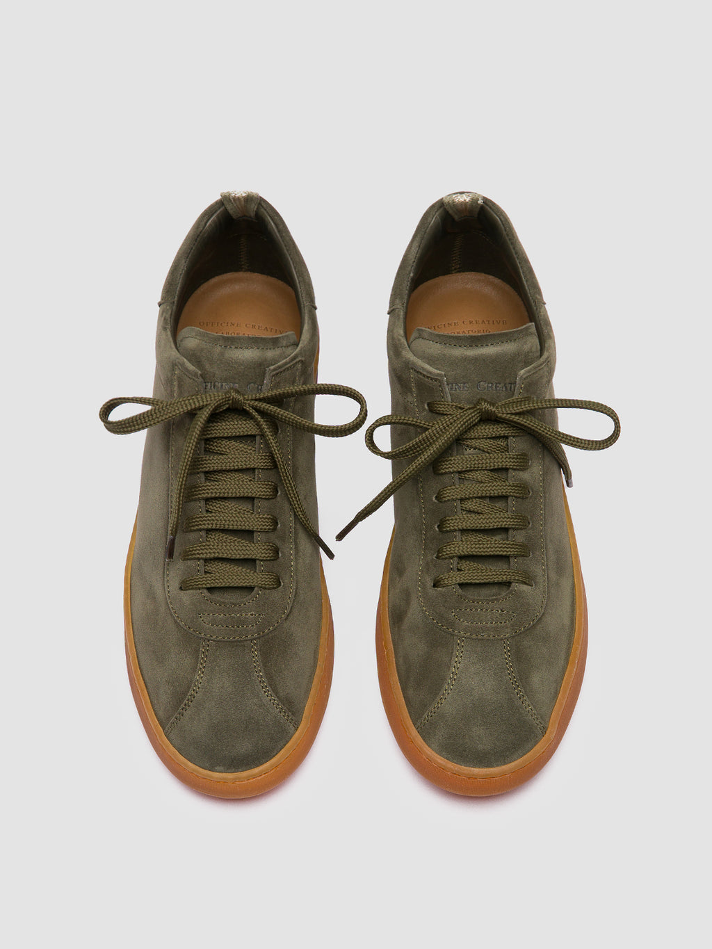 HALO 001 - Green Suede Sneakers