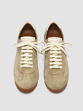 HAZEL 001 - Beige Suede Low-Top Sneakers - thumb image 2,side view