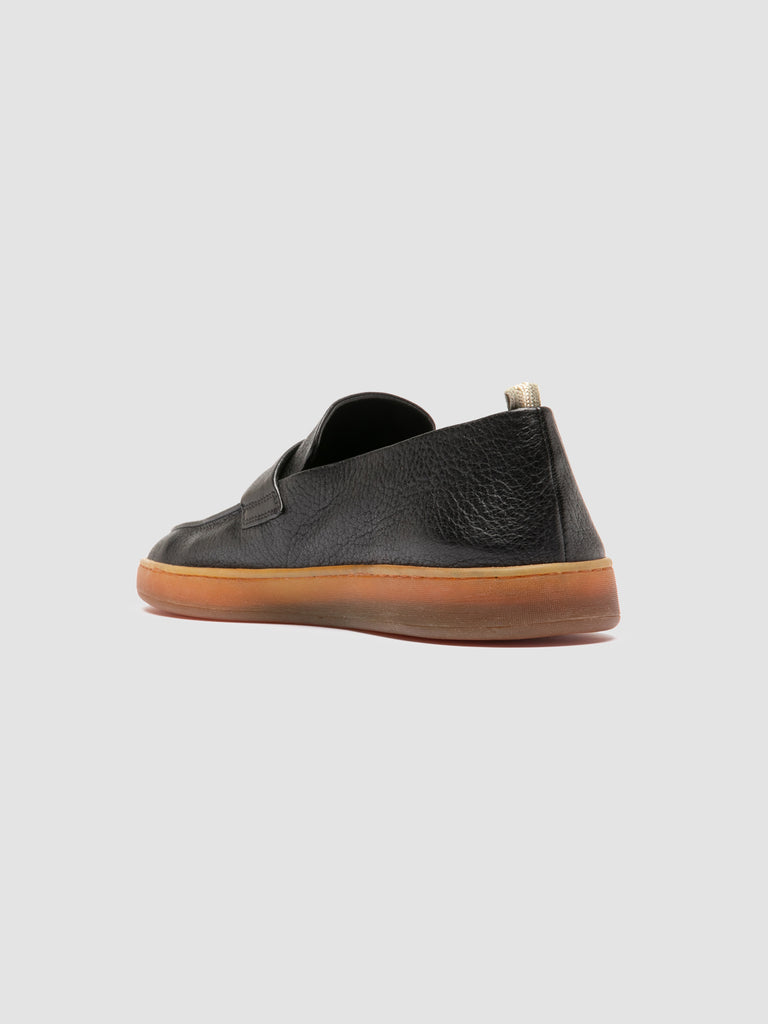 HERBIE 001 - Black Leather Penny Loafers