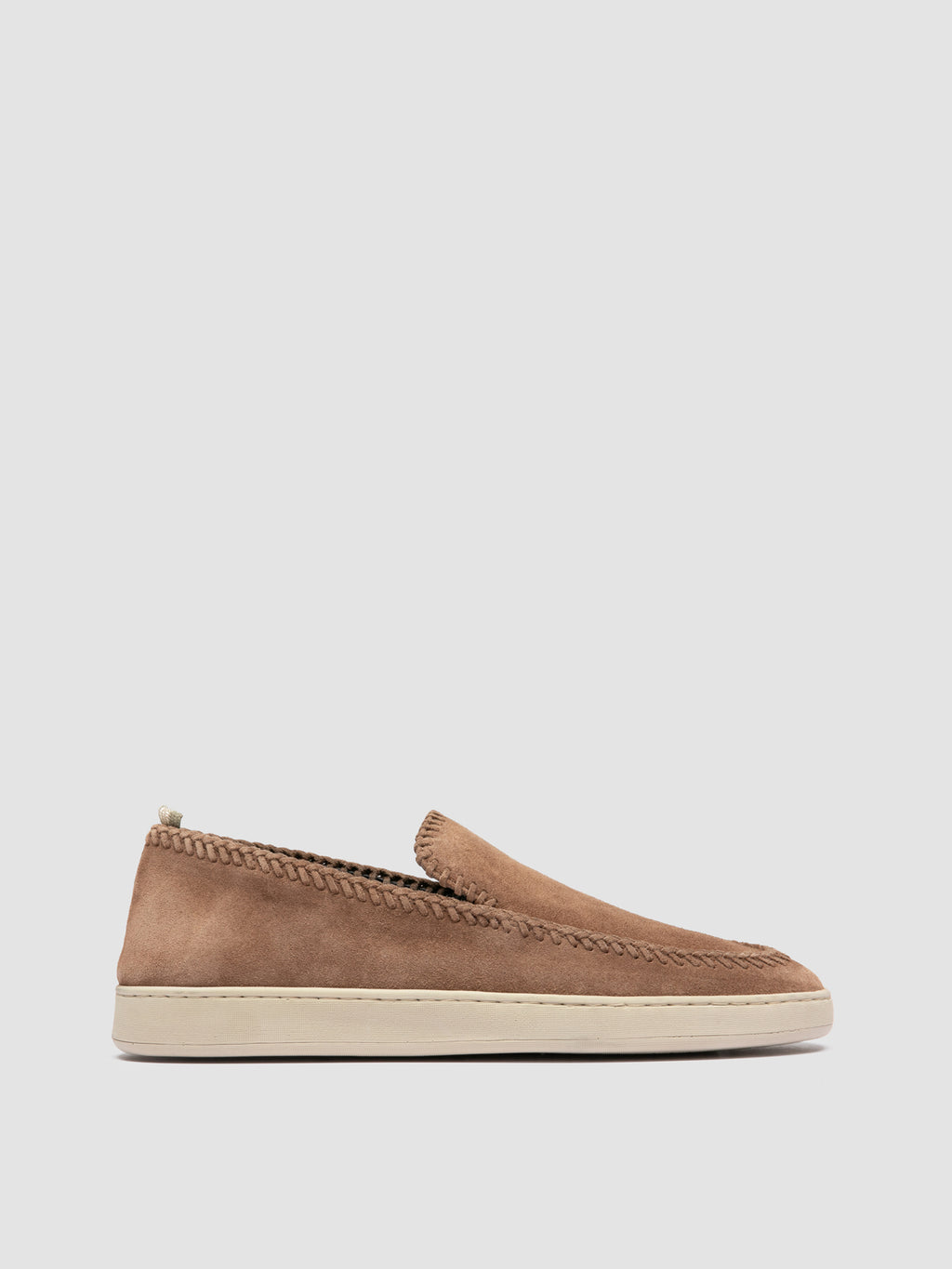 HERBIE 011 - Brown Suede Penny Loafers - image 1,side view