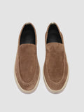 HERBIE 011 - Brown Suede Penny Loafers - thumb image 2,side view