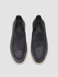 HERBIE 011 - Navy Suede Penny Loafers