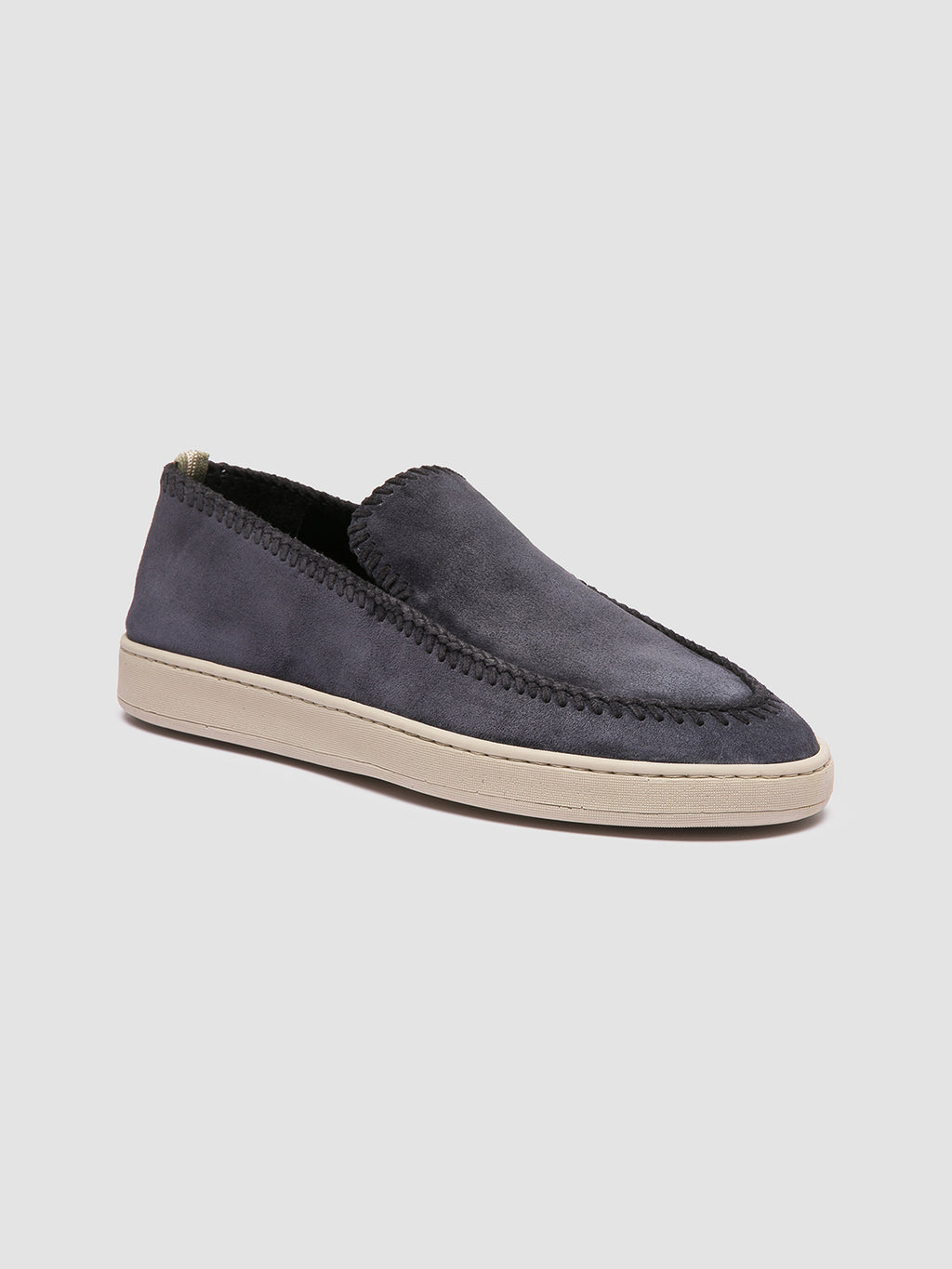 HERBIE 011 - Navy Suede Penny Loafers