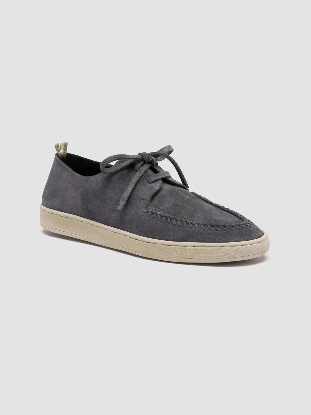 HERBIE 012 - Blaue Derby-Schuhe aus Wildleder - image 3,side view