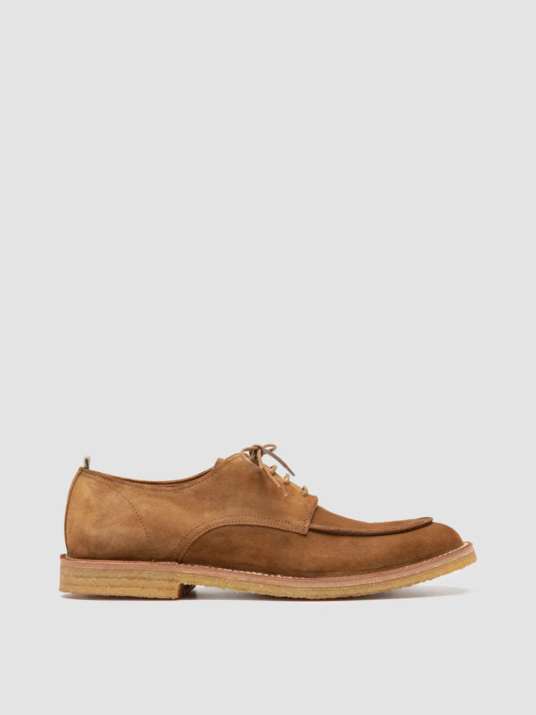 HISTORY 001 - Braune Derby-Schuhe aus Wildleder