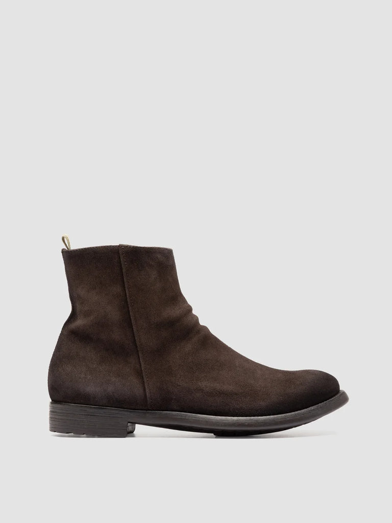 HIVE 010 - Brown Suede Zip Boots