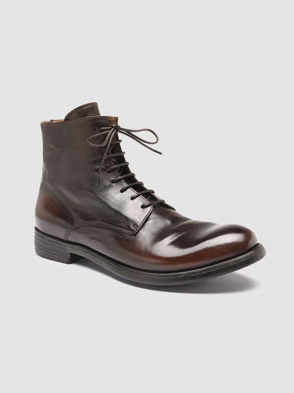 HIVE 016 - Brown Zip Boots - image 3,side view