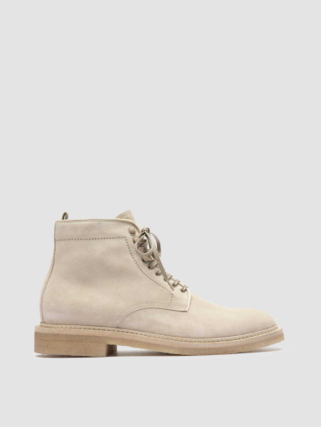 HOPKINS CREPE 116 - Ivory Suede Lace Up Boots Men Officine Creative - 1