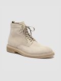 HOPKINS CREPE 116 - Ivory Suede Lace Up Boots Men Officine Creative - 3