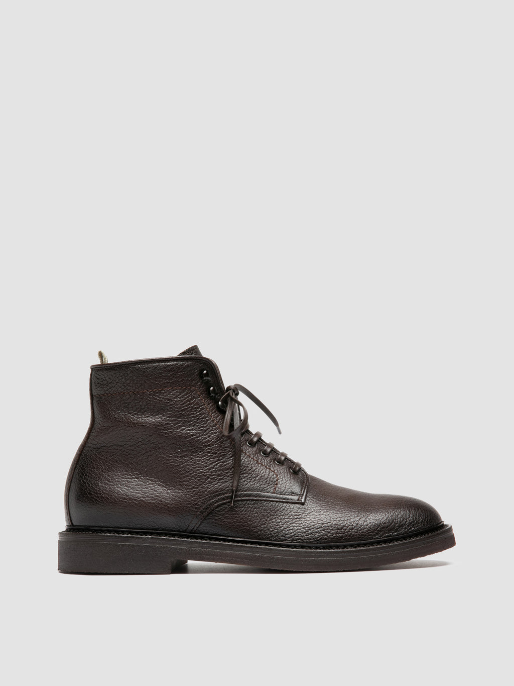 HOPKINS FLEXI 203 - Dark Brown Leather Lace Up Boots - image 1,side view