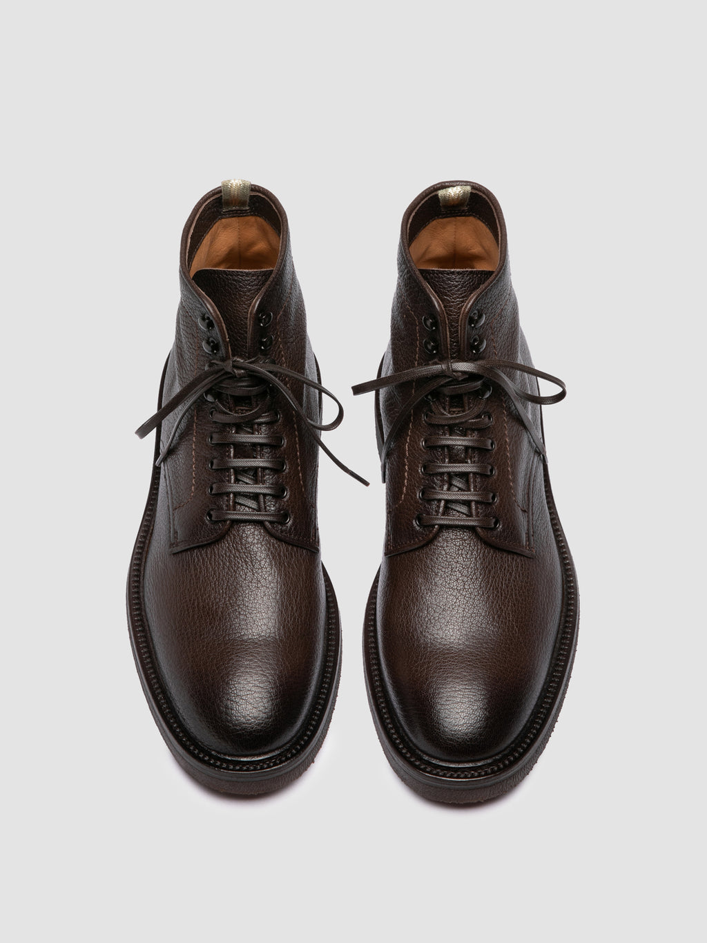 HOPKINS FLEXI 203 - Dark Brown Leather Lace Up Boots - image 2,side view