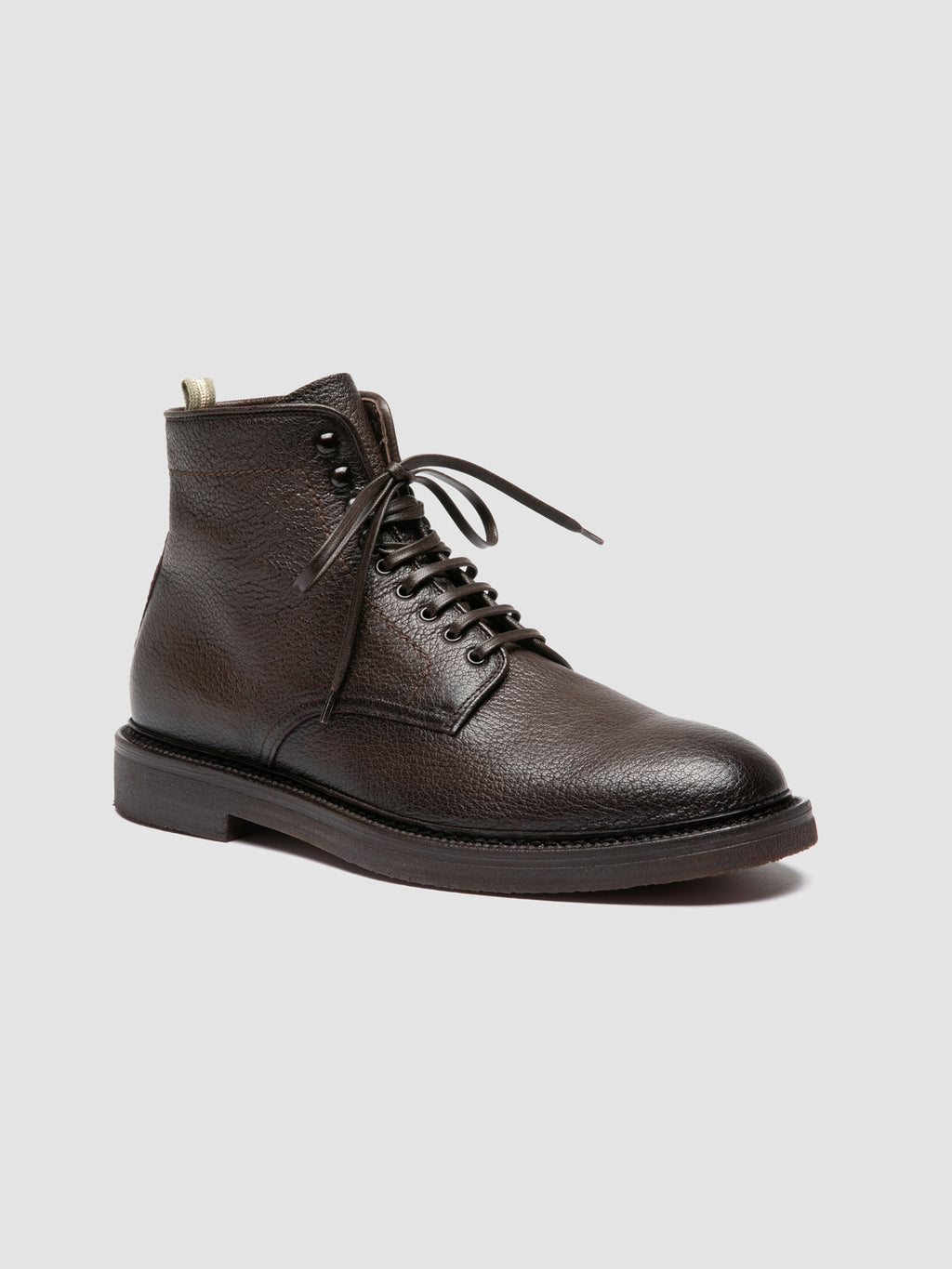 HOPKINS FLEXI 203 - Dark Brown Leather Lace Up Boots - image 3,side view