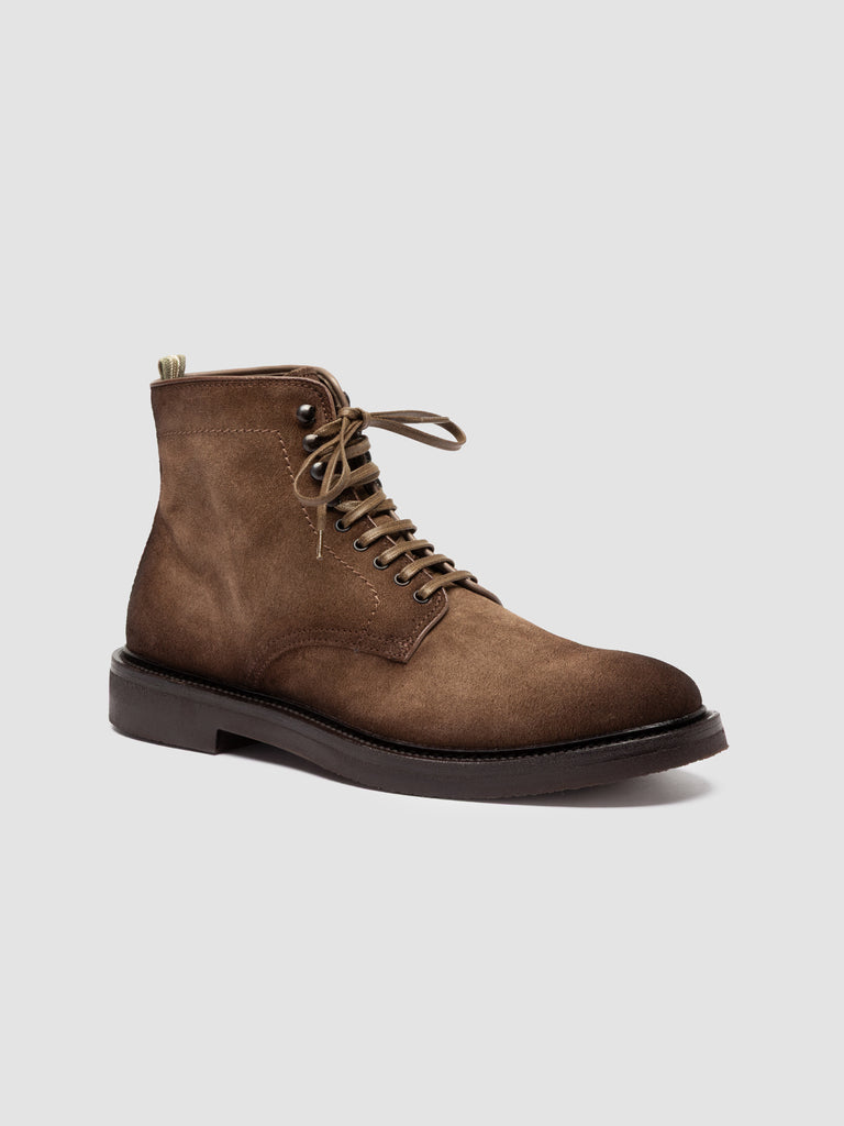 HOPKINS FLEXI 203 - Taupefarbene Schnürstiefel aus Wildleder
