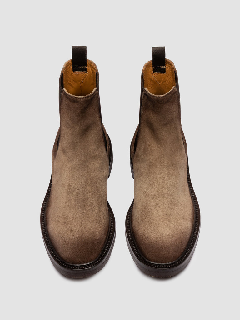 HOPKINS FLEXI 204 - Taupe Suede Chelsea Boots
