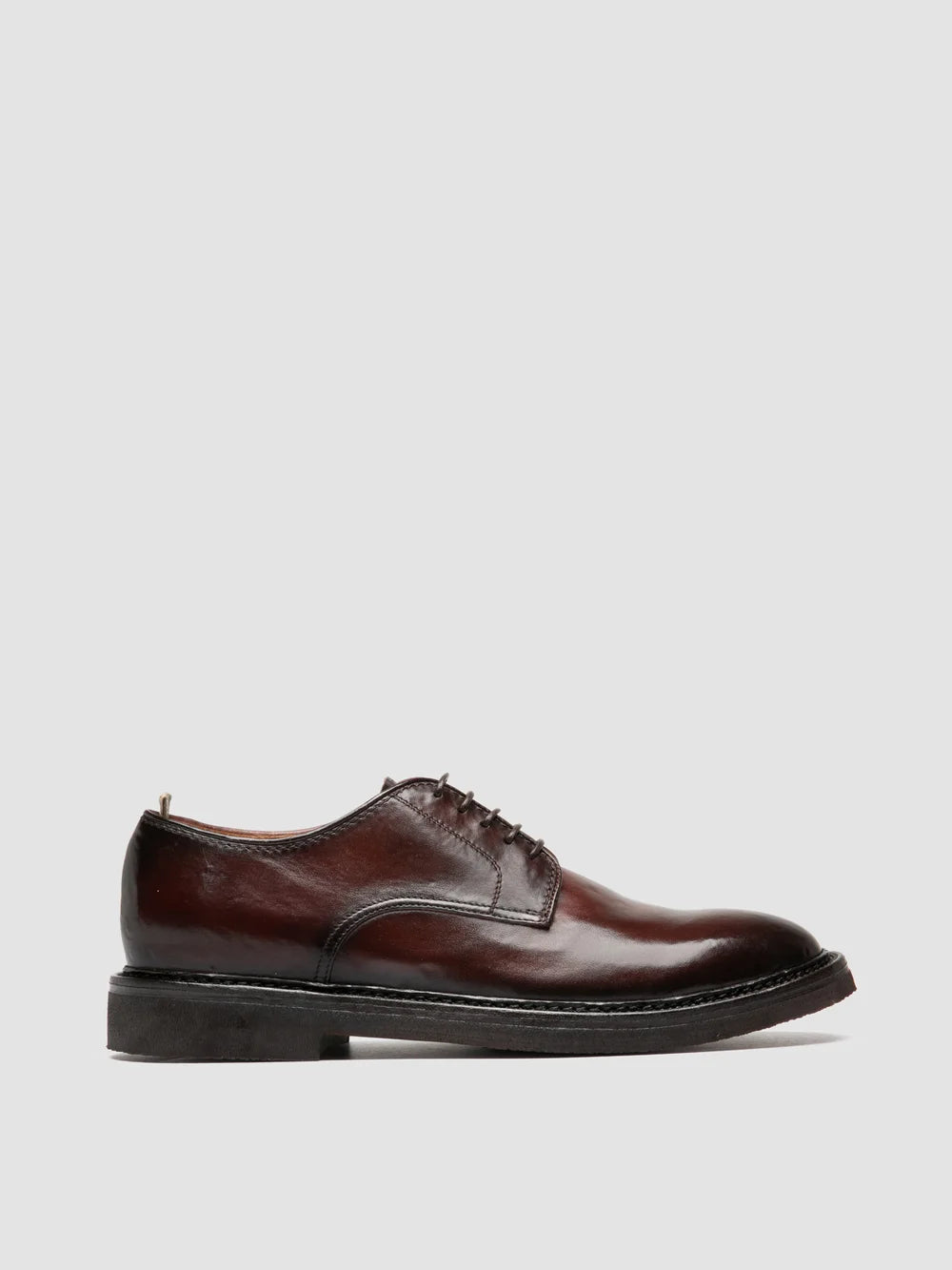 HOPKINS FLEXI 208 - Burgunderrote Derby-Schuhe aus Leder - image 1,side view