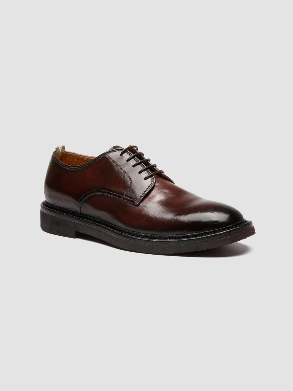 HOPKINS FLEXI 208 - Burgunderrote Derby-Schuhe aus Leder - image 3,side view