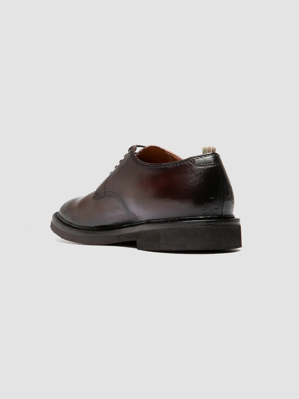 HOPKINS FLEXI 208 - Burgunderrote Derby-Schuhe aus Leder - image 4,side view