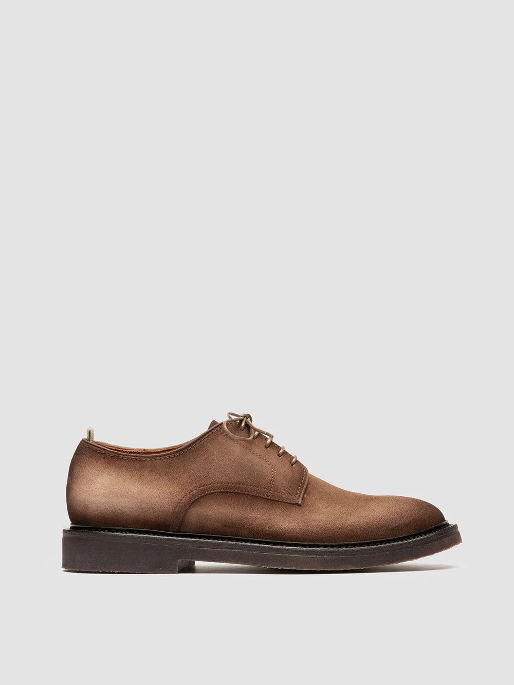 HOPKINS FLEXI 208 - Brown Suede Derby Shoes - image 1,side view