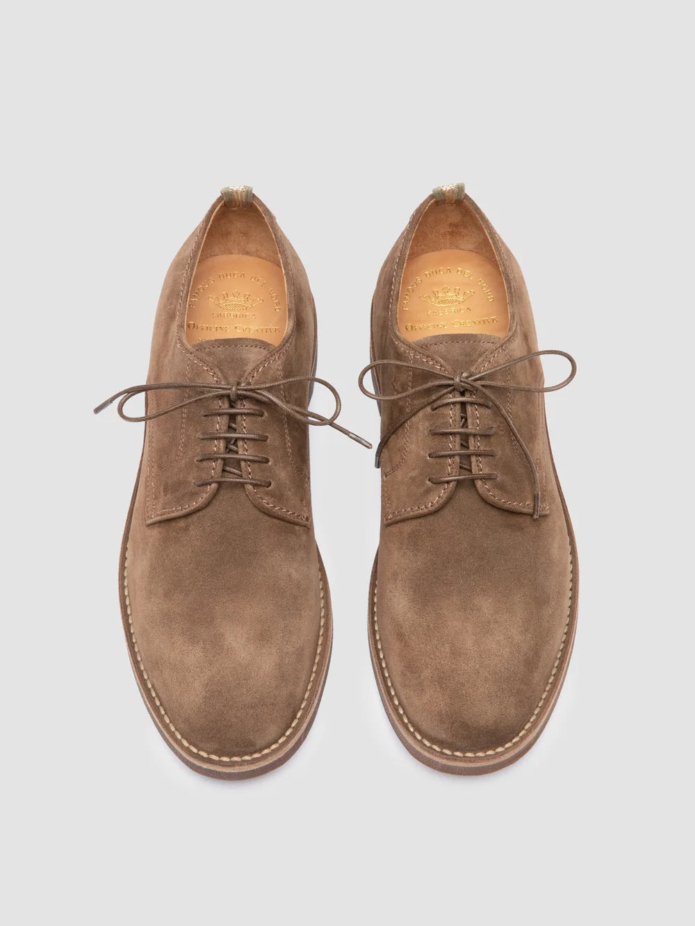 HOPKINS SD FLEXI 001 - Brown Suede Derby Shoes - image 2,side view