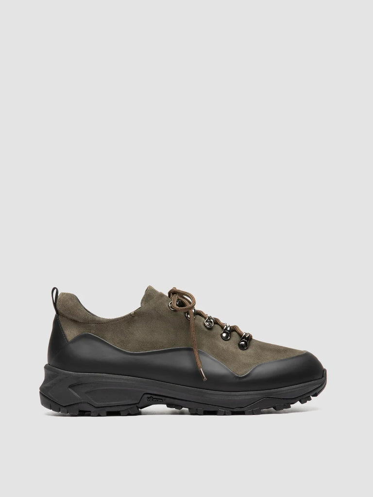 ITINERE 001 - Green Leather Low Top Sneakers