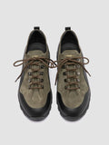 ITINERE 001 - Green Leather Low Top Sneakers - thumb image 2,side view
