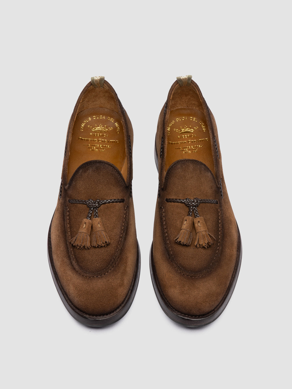 IVIES 002 - Brown Suede Tassel Loafers - image 2,side view