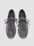 JARRED 001 - Blue Suede Low-Top Sneakers - thumb image 2,side view