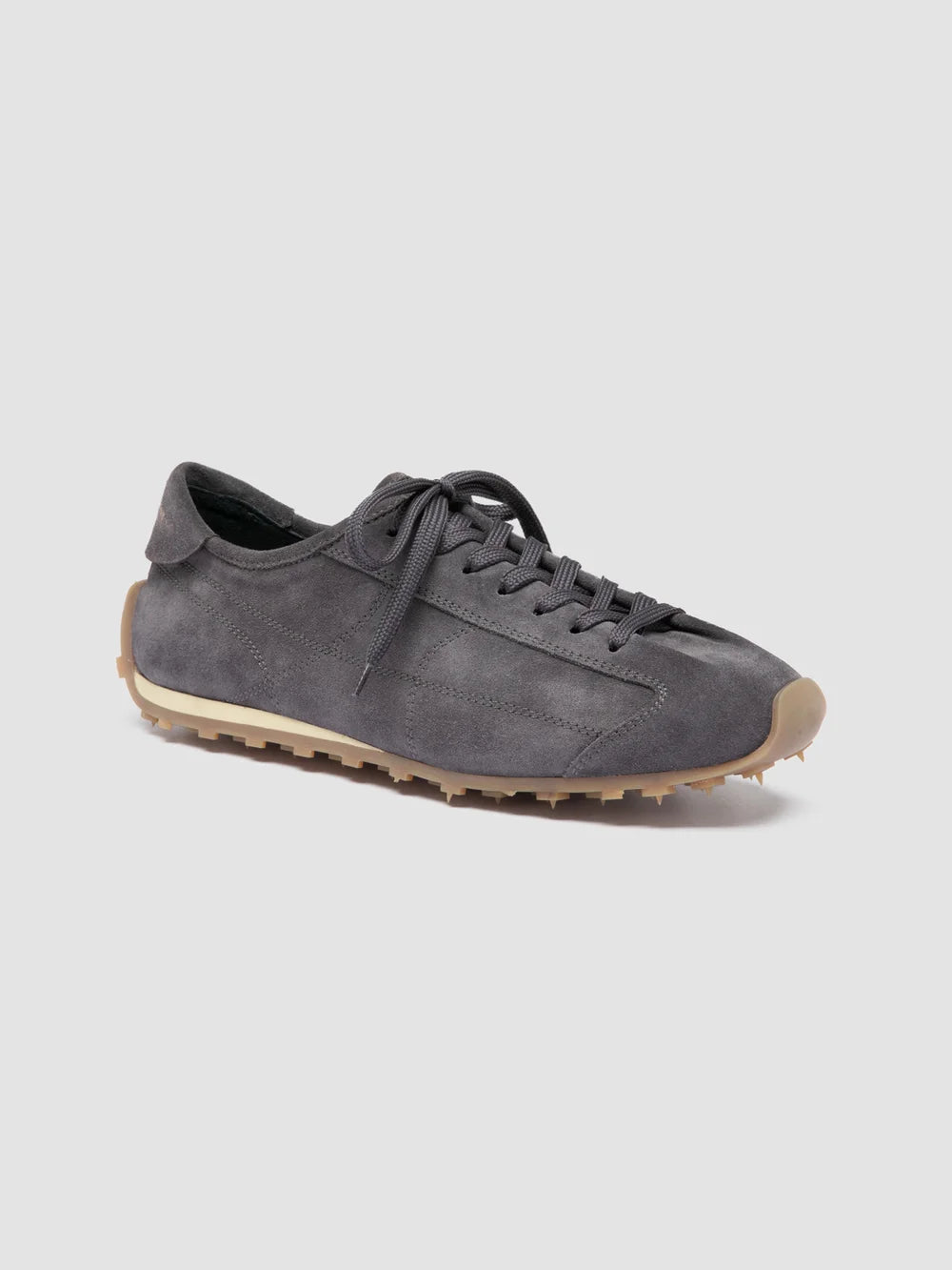 JARRED 001 - Blue Suede Low-Top Sneakers - image 3,side view