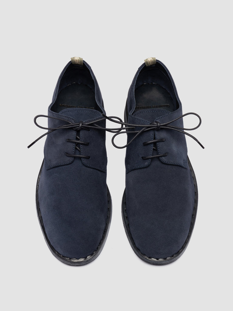 JOSHPER 010 - Blaue Derbyschuhe aus Wildleder