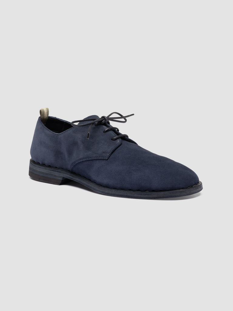 JOSHPER 010 - Blaue Derbyschuhe aus Wildleder