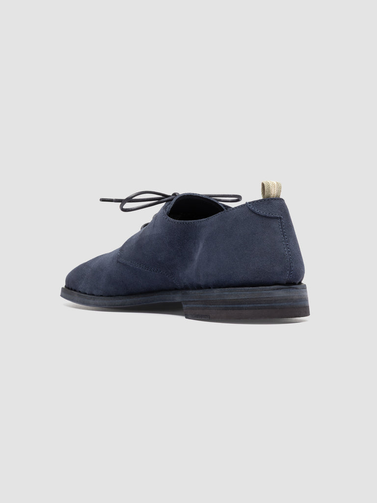 JOSHPER 010 - Blaue Derbyschuhe aus Wildleder