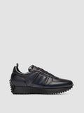 KASBA 003 - Sneaker Basse in Pelle Blu - thumb image 1,side view