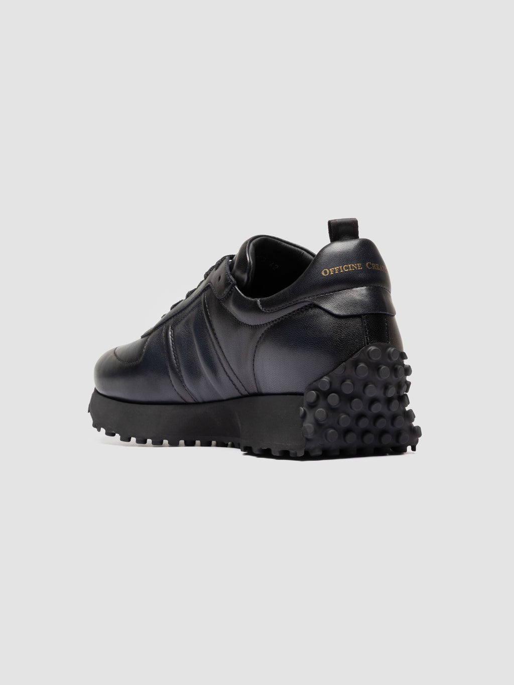 KASBA 003 - Sneaker Basse in Pelle Blu - image 4,side view