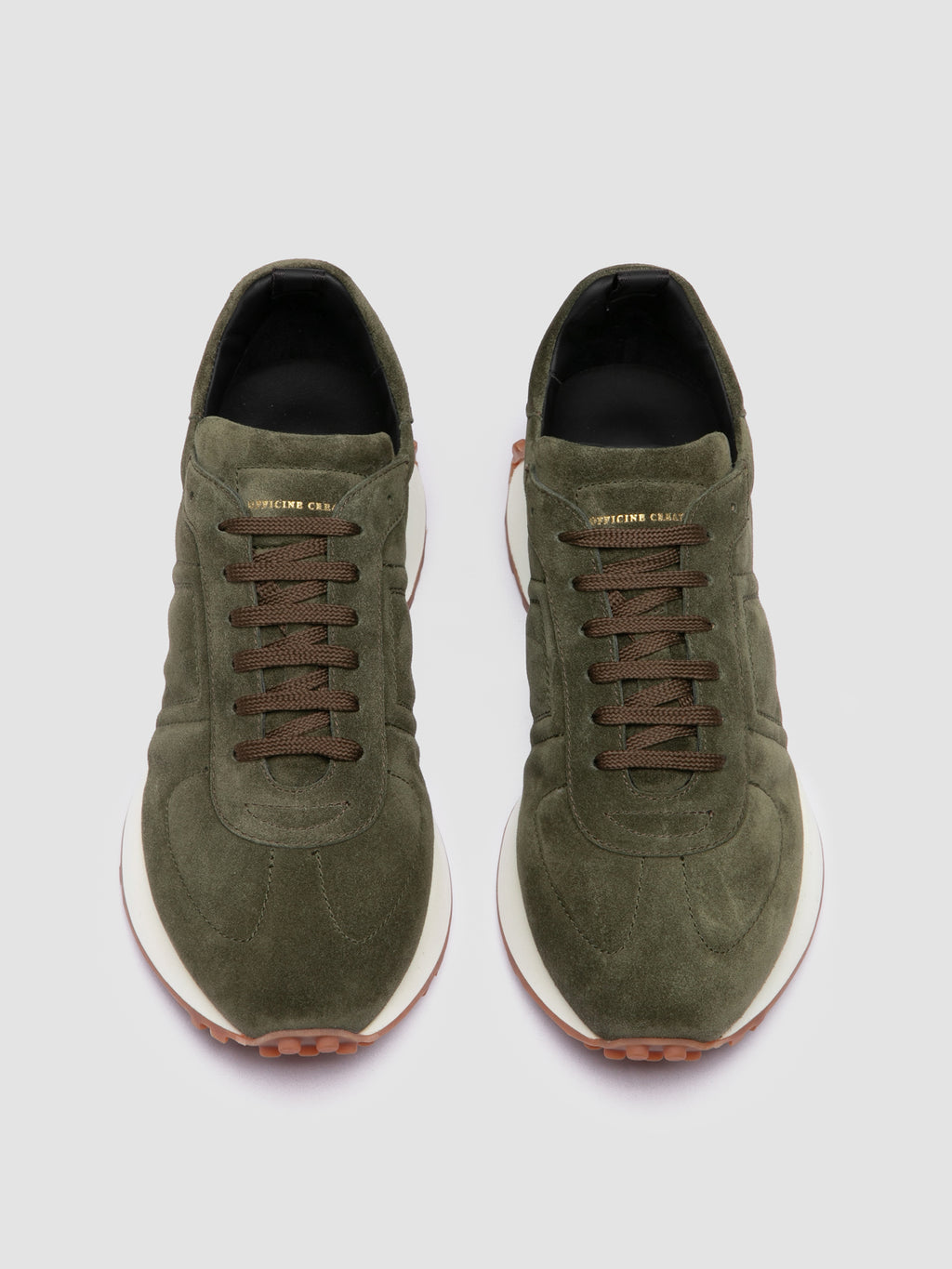 KASA 004 - Green Suede Low Top Sneakers - image 2,side view