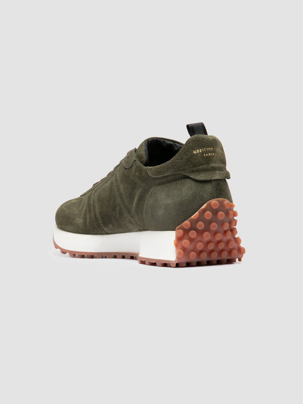 KASA 004 - Green Suede Low Top Sneakers - image 4,side view