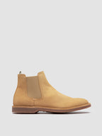 KENT 005 - Beigefarbene Chelsea-Stiefel aus Wildleder