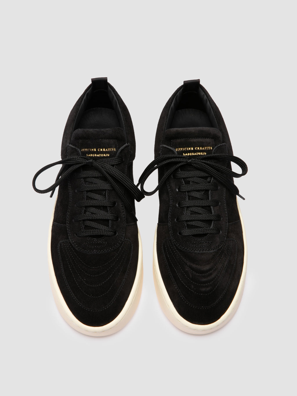 KRAB 001 - Black Suede Low-Top Sneakers