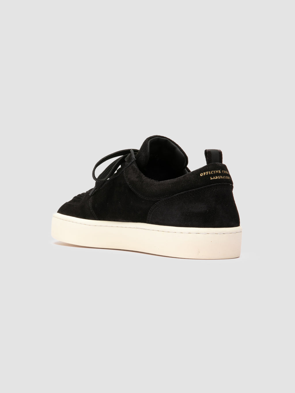 KRAB 001 - Black Suede Low-Top Sneakers
