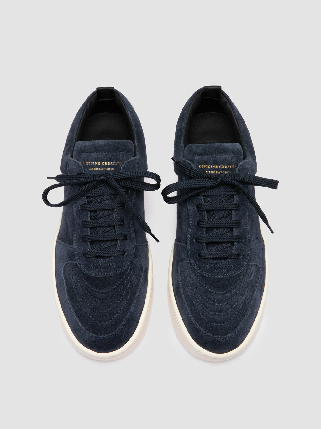 KRAB 001 - Dark Blue Suede Sneakers