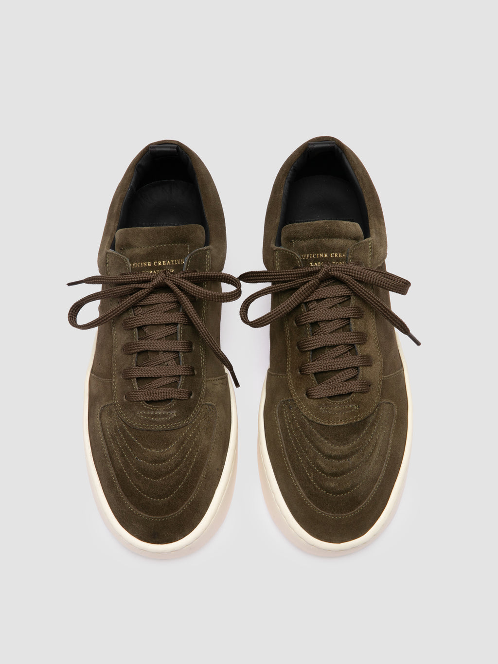 KRAB 001 - Dark Green Suede Sneakers
