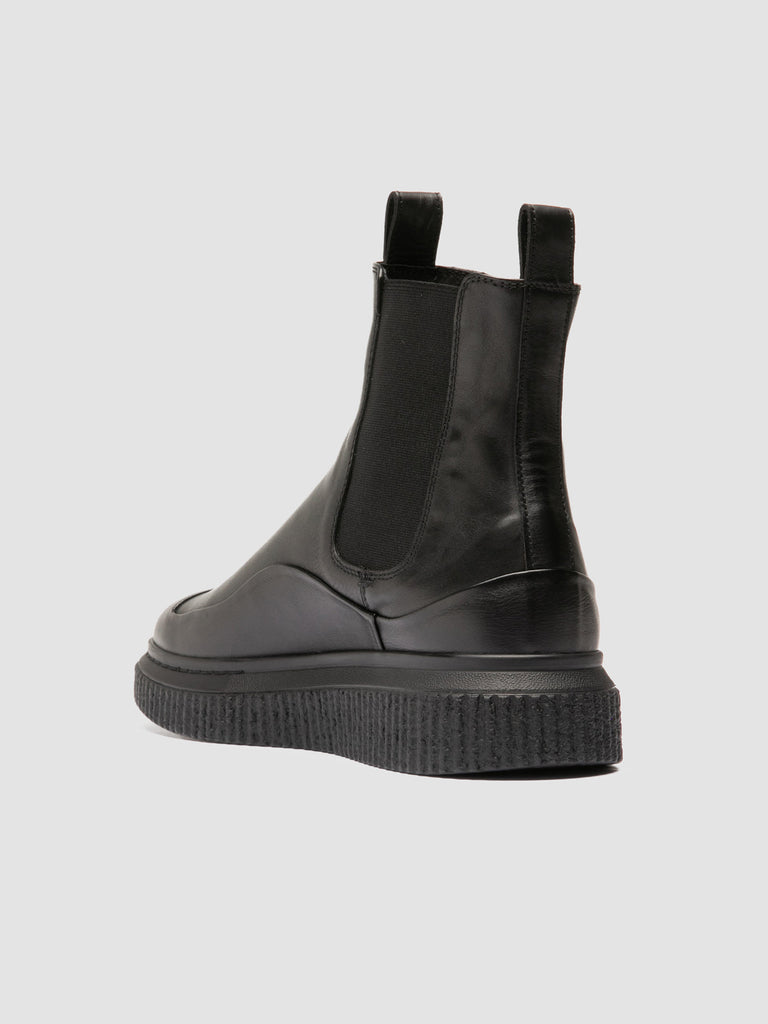 KRACE 019 - Black Leather Sneakers
